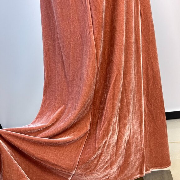 NWT Reformation Brecken Velvet Knit Midi Dress Dusty Pink Size M - Picture 7 of 13